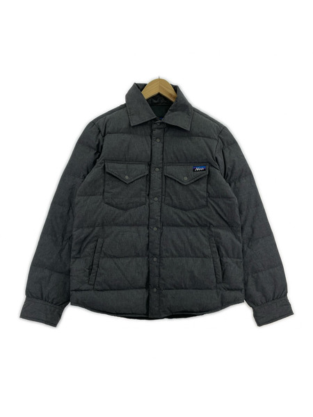 NANGA  ダウン シャツジャケット ダウンベスト M/グレー