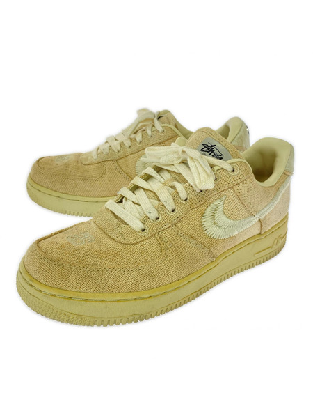 NIKE スニーカー STUSSY  AIR FORCE 1 LOW FOSSIL STONE 25.5cm