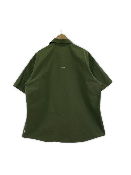 WTAPS 半袖シャツ 23ss/リップストップ/02/KHK