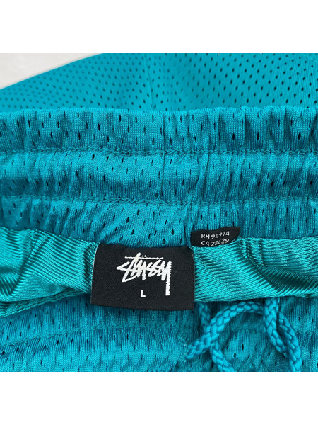 STUSSY ショートパンツ メッシュショーツ (L) 青
