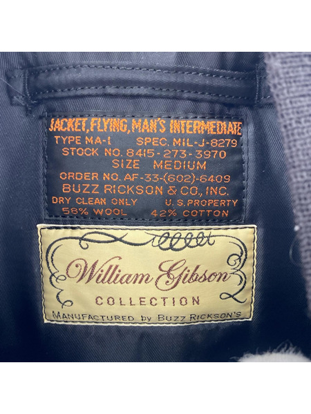 Buzz Rickson's ジャケット WILLIAM GIBSON MA-1