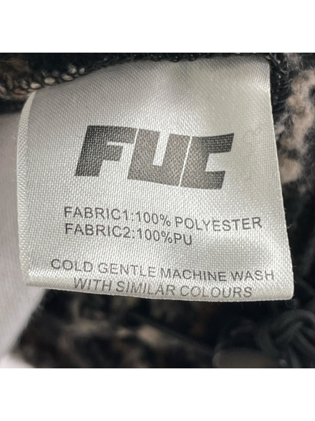 ジャケット FUC フリースジャケット ブラック/ベージュ