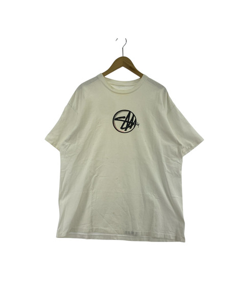 STUSSY 半袖Tシャツ・カットソー 90s~ OLD STUSSY ルーペTシャツ シングルステッチ ホワイト[値下]