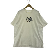 STUSSY 半袖Tシャツ・カットソー 90s~ OLD STUSSY ルーペTシャツ シングルステッチ ホワイト
