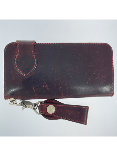 FUNNY バイカーズウォレット 革 茶