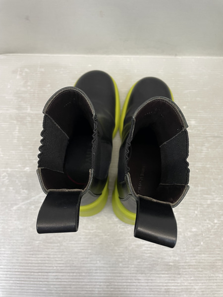BOTTEGA VENETA FLASH ANKLE BOOTS 39 ブラック×イエロー  