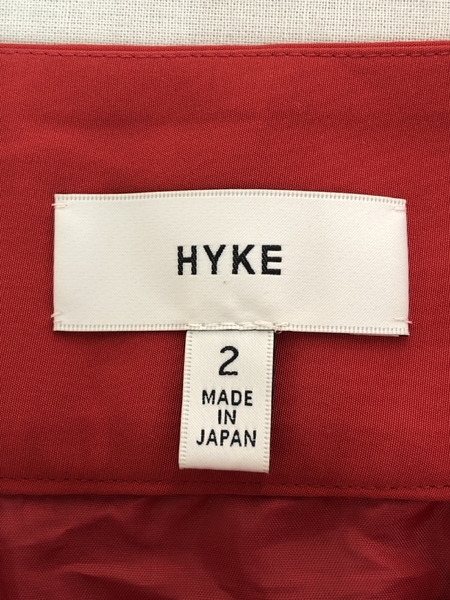 HYKE プリーツスカート 2 レッド[値下]
