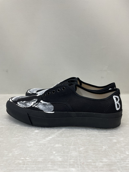 DOEK×BEAMS×Levi Pata ハンドペイント キャンバススニーカー 27.0cm 黒