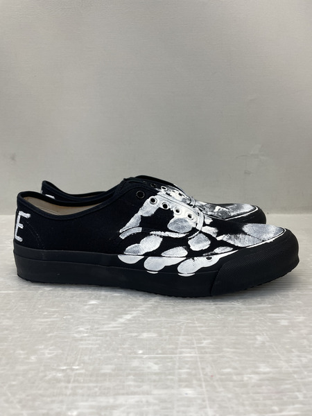 DOEK×BEAMS×Levi Pata ハンドペイント キャンバススニーカー 27.0cm 黒