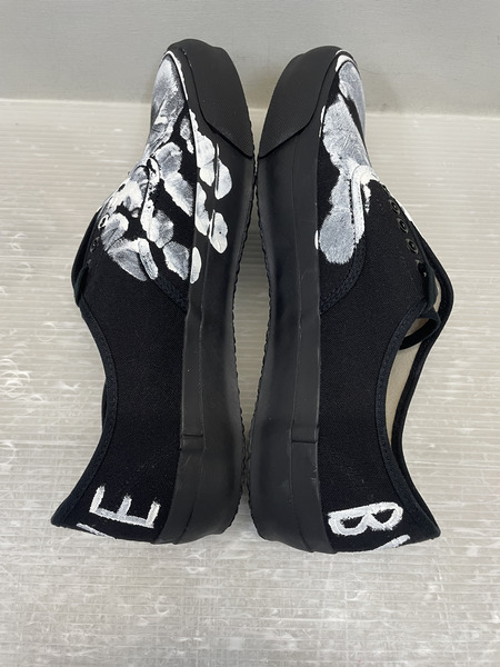 DOEK×BEAMS×Levi Pata ハンドペイント キャンバススニーカー 27.0cm 黒