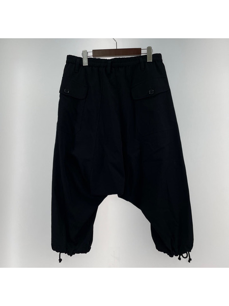Yohji Yamamoto パンツ collections 21AW ウールギャバジンサルエルパンツ 黒
