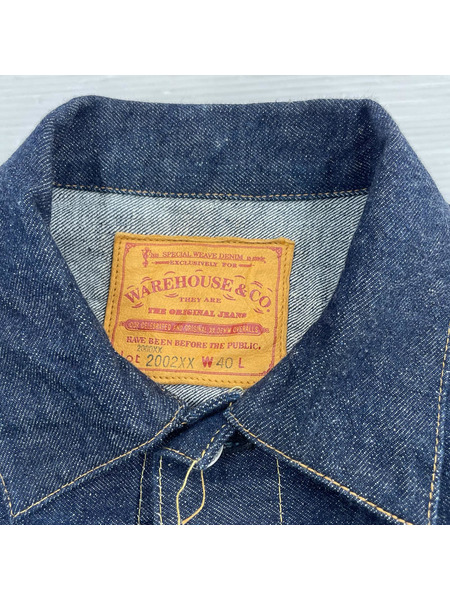 WAREHOUSE デニムジャケット 2002XX W40 2nd TYPE MODEL:1953
