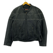 WILSONS LEATHER リフレクターデザインジャケット 黒(XL)