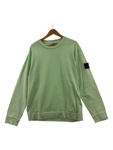 STONE ISLAND 長袖Tシャツ・カットソー ロゴパッチ L 黄緑