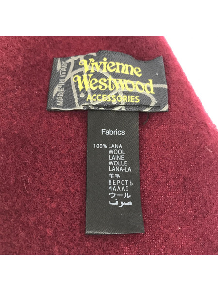 Vivienne Westwood バーガンディ マフラー ワインレッド Vivienne Westwood バーガンディ ワインレッド マフラー