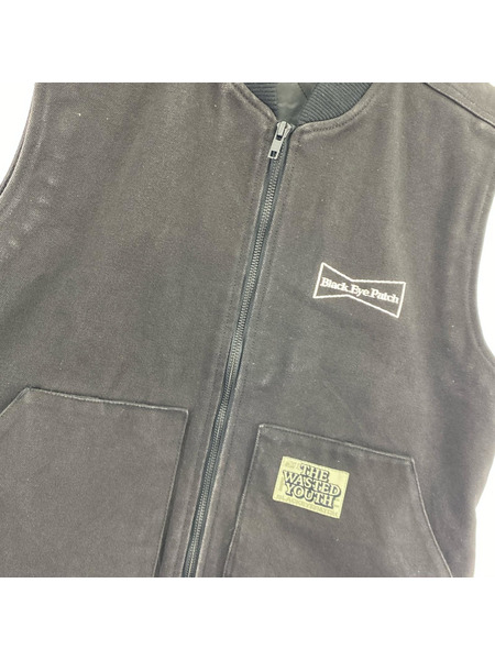 BLACK EYE PATCH ×Wasted Youth OG BOY Duck Work Vest M
