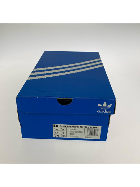 adidas SUPERSTAR 80S HUMAN MADE FY0729 黒 (27.5)