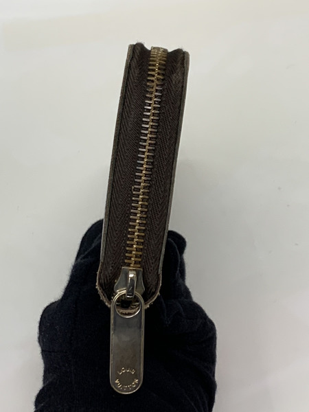 LV ジッピーウォレット ダミエ・エベヌ N60015 本体のみ ダメージあり ルイ ヴィトン LOUIS VUITTON  財布 長財布 ロングウォレット ラウンドウォレット