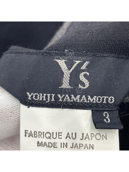 Y's パンツ 11AW ラップスカート 黒 3