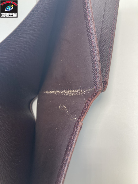 LOUIS VUITTON ルイヴィトン LV M30426 タイガ ポルトビエ3 ヴォレ アカジュー コンパクトウォレット