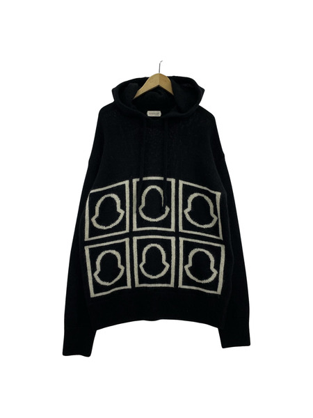 MONCLER パーカー ニットパーカー 黒 XL[値下]