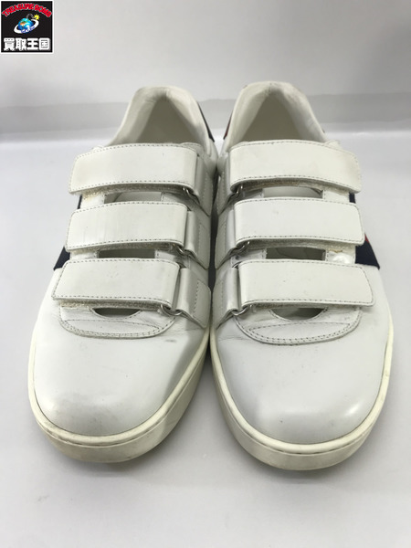 VELCRO ACE SNEAKERS 白 (7.5) 靴
