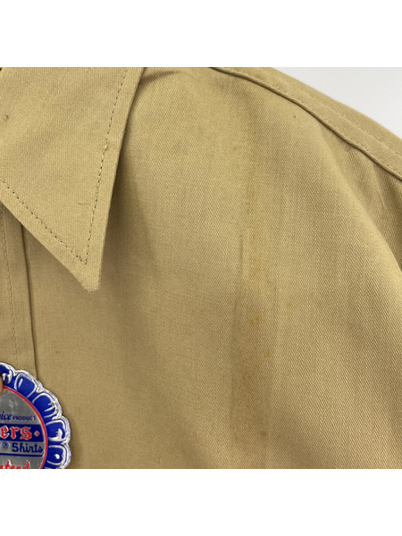 60S N＆W ワークシャツ deadstock ベージュ 14[値下]