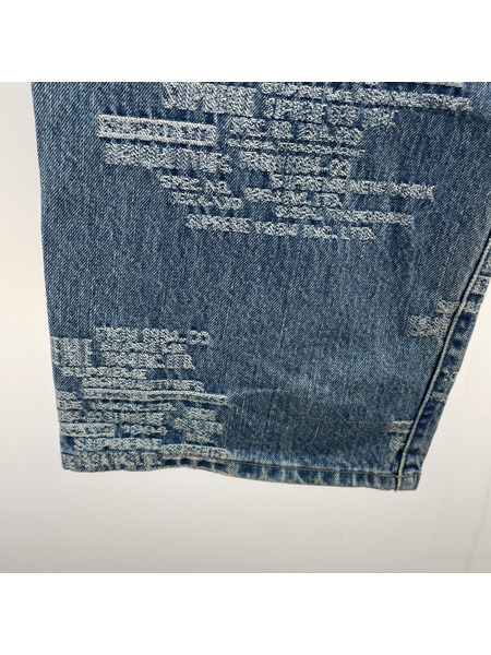 Supreme 23ss Trademark Jacquard Baggy Jean バギーデニム ブルー