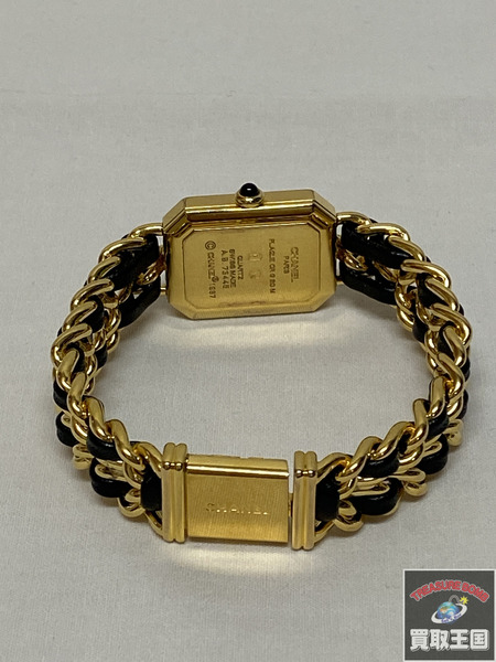 レディースQZ CHANEL プルミエール QZ LH0001 レザーベルト社外