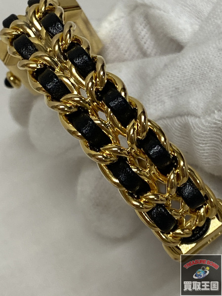 レディースQZ CHANEL プルミエール QZ LH0001 レザーベルト社外