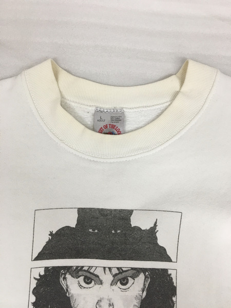 . スウェット・トレーナー 90s 童夢 大友克洋 当時物 スウェット (L) 白