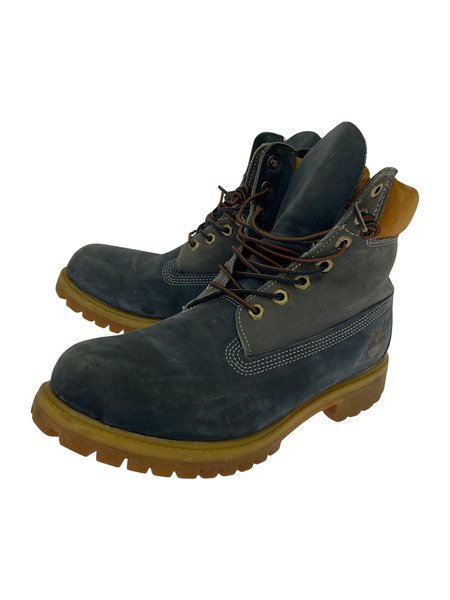 Timberland ブーツ 9653 6inch PREMIUM BOOT (8) 青