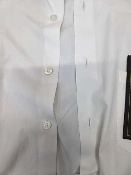 LOUIS VUITTON ヴァージル期 STAPLES DNA SHIRT スクエアカラーシャツ S 白