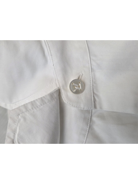 LOUIS VUITTON ヴァージル期 STAPLES DNA SHIRT スクエアカラーシャツ S 白