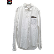 LOUIS VUITTON ヴァージル期 STAPLES DNA SHIRT スクエアカラーシャツ S 白