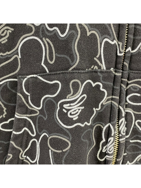 A BATHING APE パーカー NEON CAMO SHARK FULL ZIP HOODIE L
