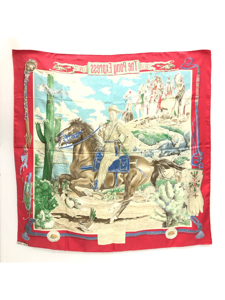 HERMES THE PONNY EXPRESS スカーフ