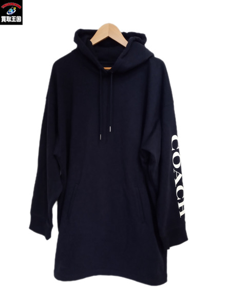 COACH フーディ ワンピース 紺 C9782