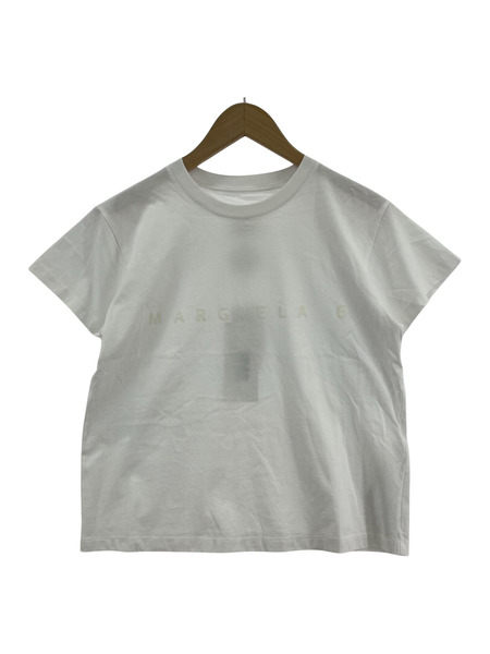 MM6 半袖Tシャツ・カットソー 23SS ピクセルロゴ 白[値下]