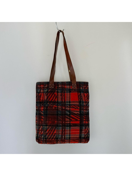 Vivienne Westwood ソノ他バッグ トートバッグ/チェック柄 赤