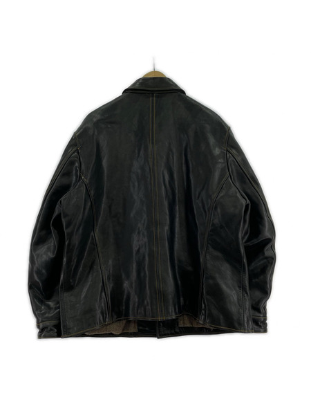 レザージャケット JIASHI LEATHER レザーカーコート 4XL