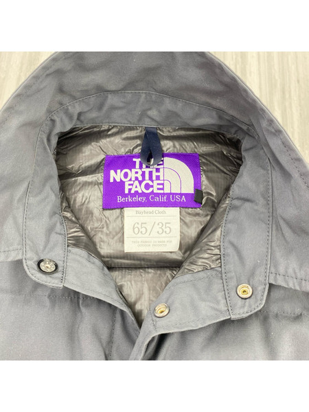THE NORTH FACE PURPLE LABEL 光電子ダウン スナップボタンダウンカーディガン