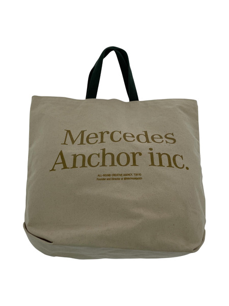 MERCEDES ANCHOR INC キャンバストートバッグ グリーアイボリー[値下]