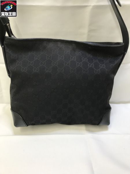 GUCCI 337598 GGキャンバス ショルダーバック ブラック グッチ 