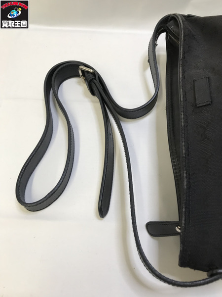 GUCCI 337598 GGキャンバス ショルダーバック ブラック グッチ 