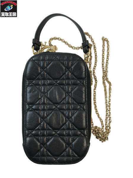 Christian Dior クリスチャンディオール LADY DIOR レディーディオール コーリンディオール フォンホルダー カナージュ チェーンショルダーバック
