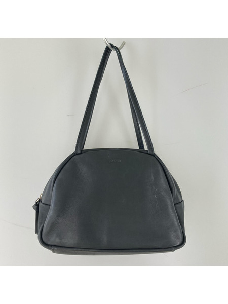 folna ハンドバッグ レザー ボストン ブラック
