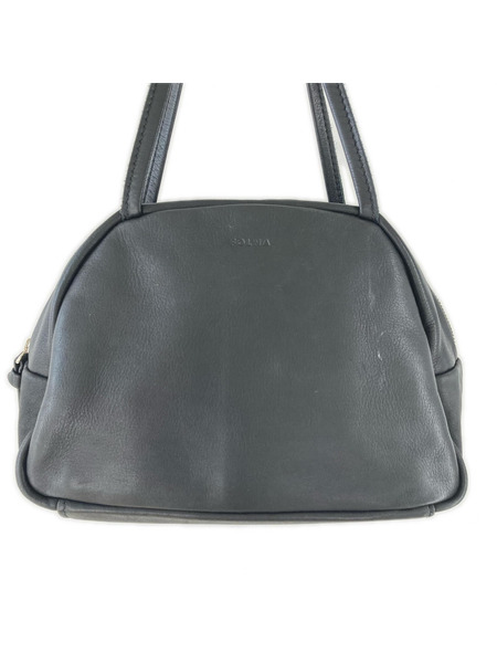 folna ハンドバッグ レザー ボストン ブラック