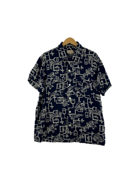 Levi's 半袖シャツ レーヨンアロハシャツ ネイビー M[値下]