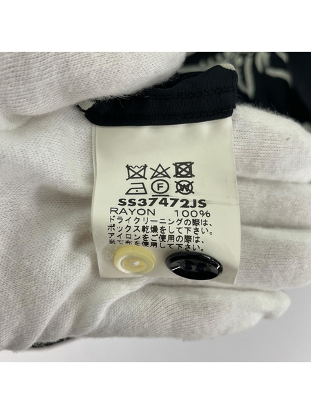 SUN SURF 半袖シャツ レーヨン アロハシャツ 黒 XL